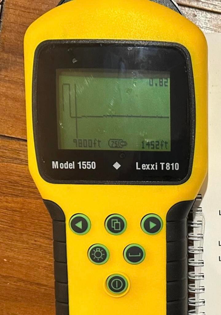 Riser Bond 1550 Lexxi T810 Kabeltester TDR de kabel-tester, Elektriciteit, Ophalen of Verzenden, Zo goed als nieuw, H