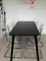 4 Ikea TOBIAS stoel - Transparant en Chroom, Huis en Inrichting, Stoelen, Kunststof, Gebruikt, Overige kleuren, Ophalen of Verzenden