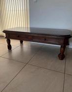 Salontafel engelse stijl massief hout, Ophalen, 100 tot 150 cm, 50 tot 100 cm, Zo goed als nieuw