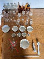 Antiek laboratorium glas+porselein zeer divers, Ophalen of Verzenden