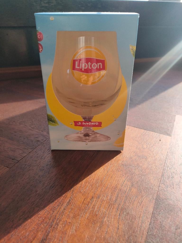 Lipton glas, Verzamelen, Ophalen, Nieuw, Bierglas