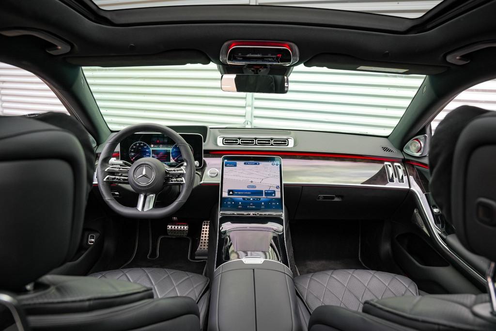 Mercedes-Benz S-klasse 500 4MATIC Lang AMG Line Brabus 3D Bu, Auto's, Automaat, Gebruikt, Euro 6, Leder