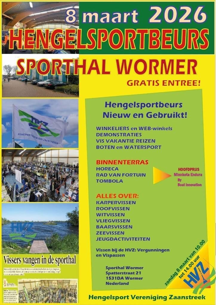 NU ZONDAG....hengelsportbeurs HVZ....met VERRASSINGS-TASSEN, Ophalen, Info@hengelsportleon, Hengelsport Leon, Overige typen