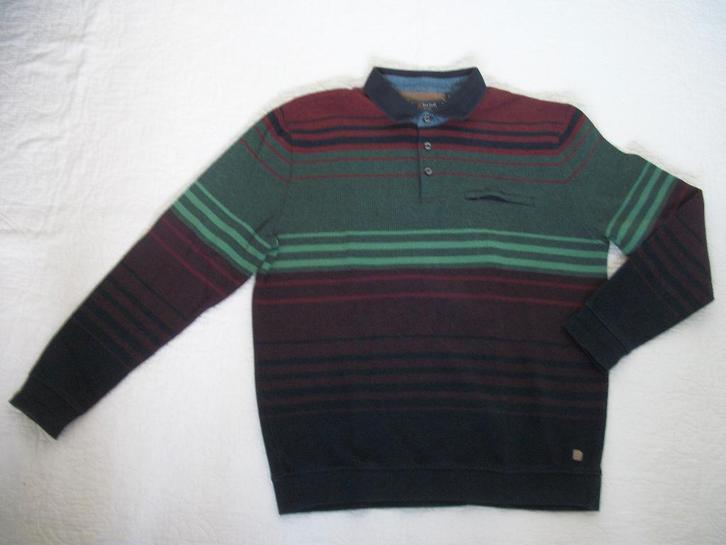 Trui van Bartlett - XL - Rood Groen Blauw - LM - zgan p.stuk, Kleding | Heren, Truien en Vesten, Nieuw, Maat 56/58 (XL), Groen
