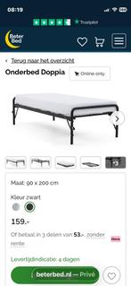 Onderschuifbed 90x200, Huis en Inrichting, Slaapkamer | Bedden, Verstelbaar, 90 cm, Eenpersoons, Zwart