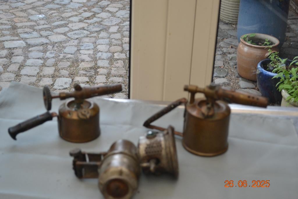 koperen branders carbidlamp, Antiek en Kunst, Ophalen of Verzenden, Koper
