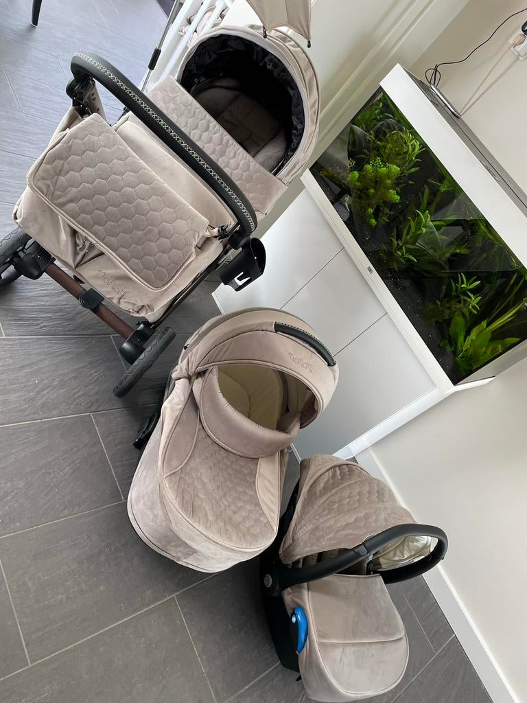Nanan Kinderwagen Buggy Reiswieg Autostoel Champagne Velvet, Ophalen, Zo goed als nieuw, Overige merken