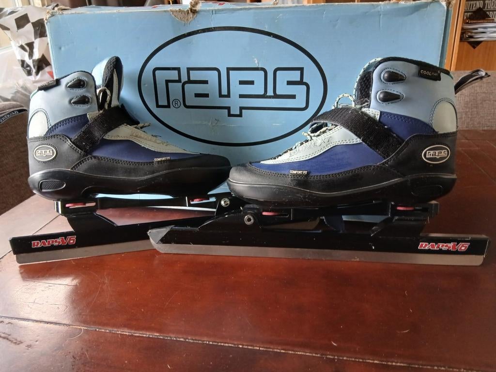 Raps schaatsen maat 38 met doos, Sport en Fitness, Schaatsen, Ophalen, Klapschaats, Overige typen, Zo goed als nieuw