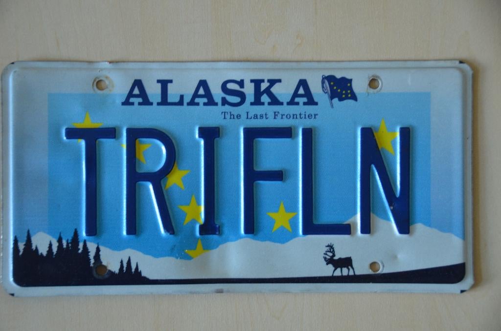 Kentekenplaat Alaska Amerika usa., Verzamelen, Automerken, Motoren en Formule 1, Ophalen of Verzenden, Gebruikt, Auto's