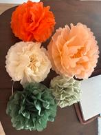 54 crêpepapier pompons in verschillende kleuren, Ophalen, Nieuw, Versiering, Overige