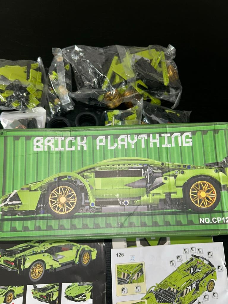 Lego Technic Supercar Bouwpakket - Groen Sportwagen, Verzenden, Nieuw, Overige merken