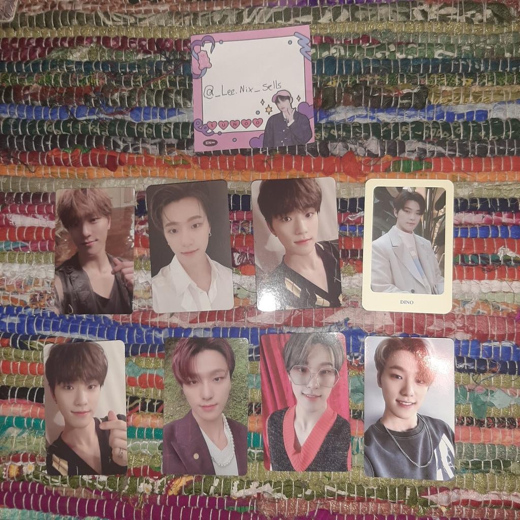 Seventeen dino photocards set voor €40 ( kpop ), Cd's en Dvd's, Cd's | Wereldmuziek, Zo goed als nieuw, Aziatisch, Ophalen of Verzenden