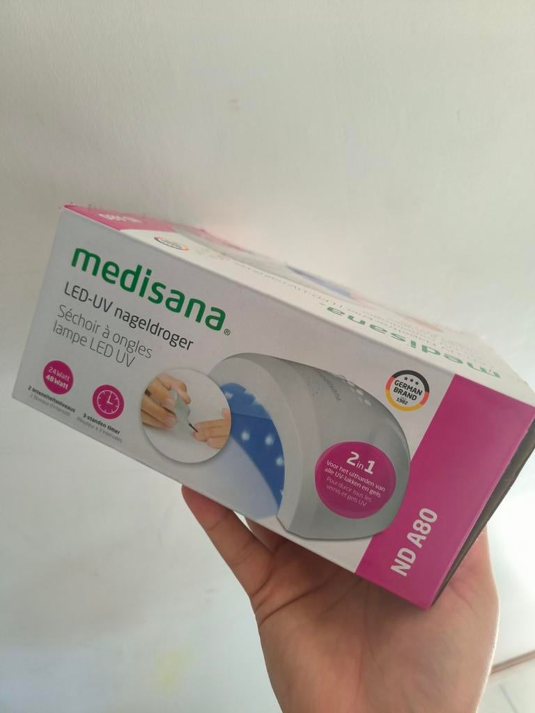 Medisana LED-UV Nageldroger - 2-in-1 voor UV en gel lak, Wit, Nieuw, Ophalen of Verzenden, Handen en Nagels