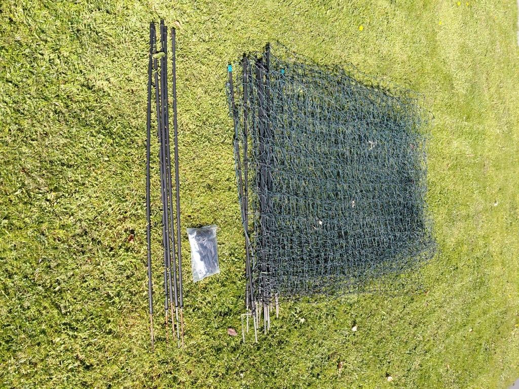 Flexibel gaas hekwerk met extra palen, Ophalen, Gebruikt, IJzer, Gaashekwerk