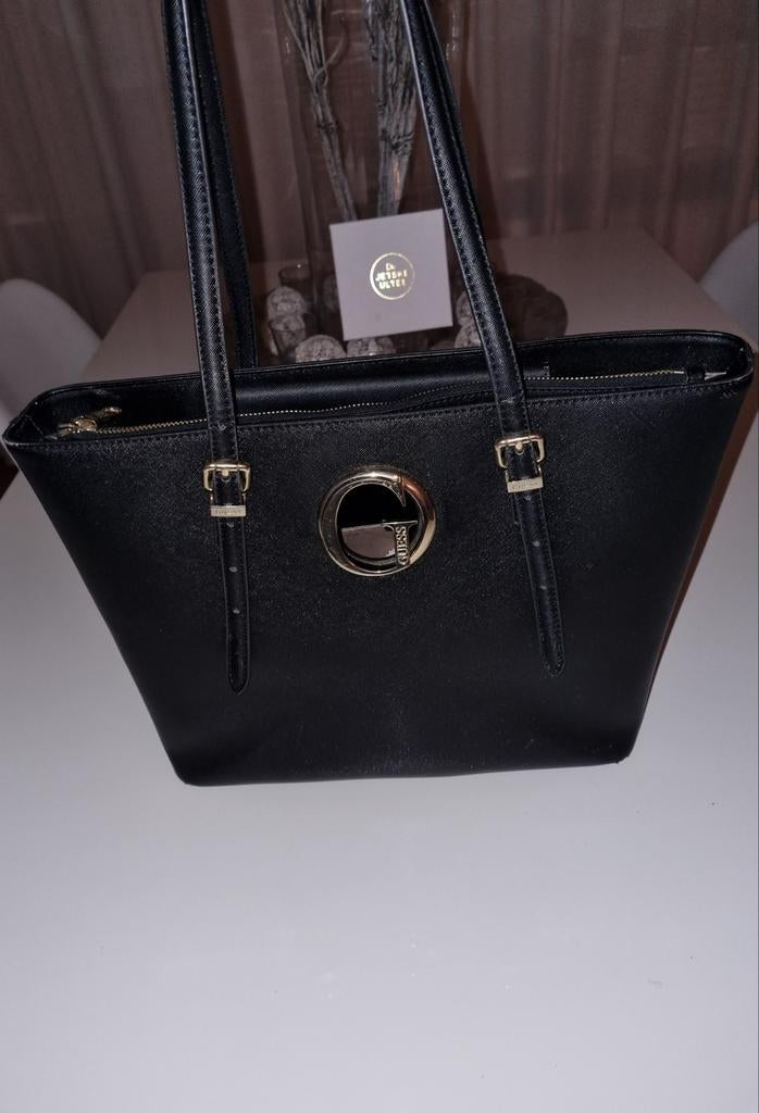 Guess tas, Ophalen of Verzenden, Zo goed als nieuw, Zwart, Handtas