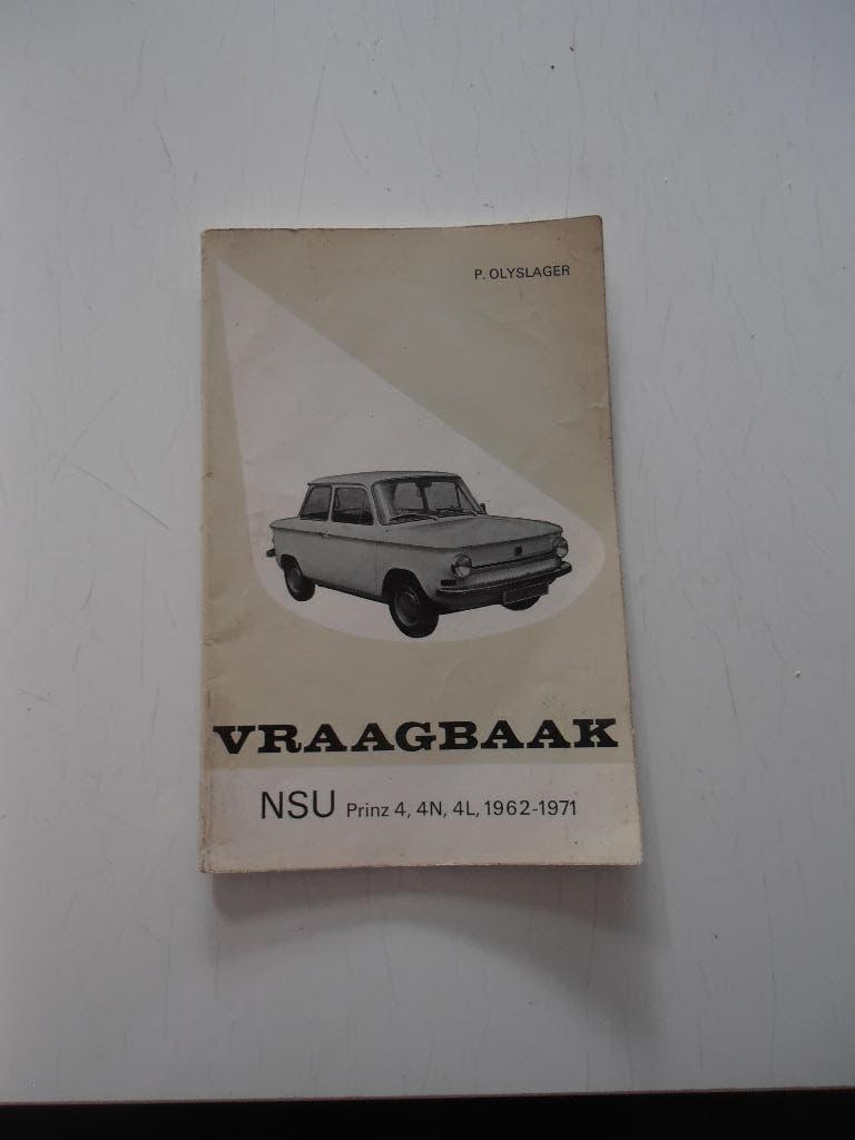 Vraagbaak NSU Prinz IV, Ophalen of Verzenden