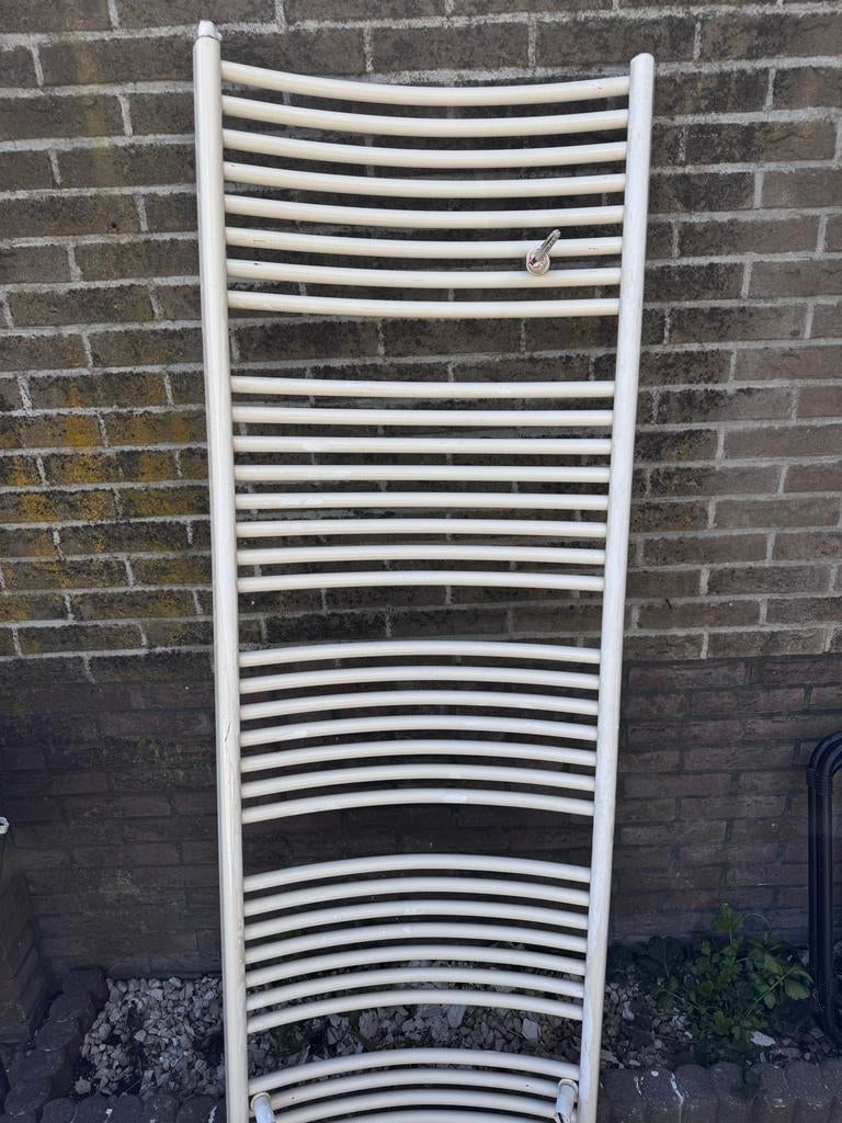 Gele/Witte handdoekradiator, gebruikt, Ophalen, Radiator, Minder dan 60 cm, 80 cm of meer