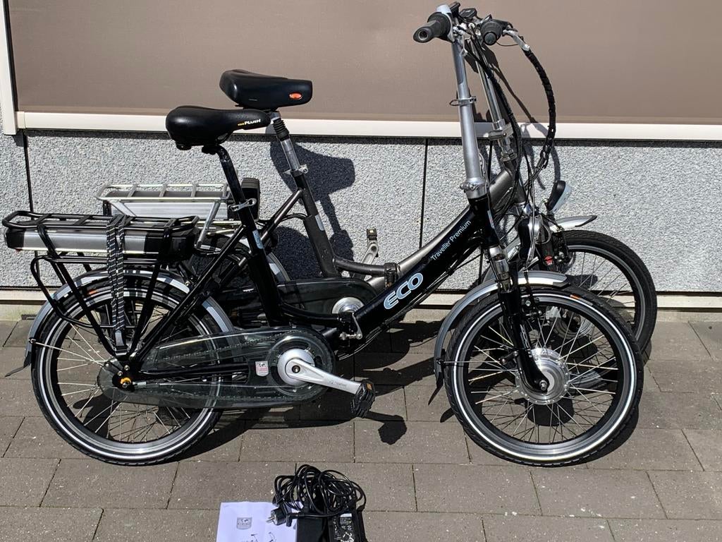 Elektrische vouwfietsen set, Fietsen en Brommers, Ophalen, 20 inch of meer, Velgrem, Versnellingen