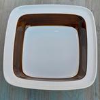 Rörstrand Forma vierkante schaal en rond bakje, Gebruikt, Keramiek, Ophalen of Verzenden, Schaal of Schalen