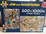 Jan van Haasteren  USA 1000 en rommelmarkt 500 stukjes:, Ophalen, 500 t/m 1500 stukjes, Zo goed als nieuw