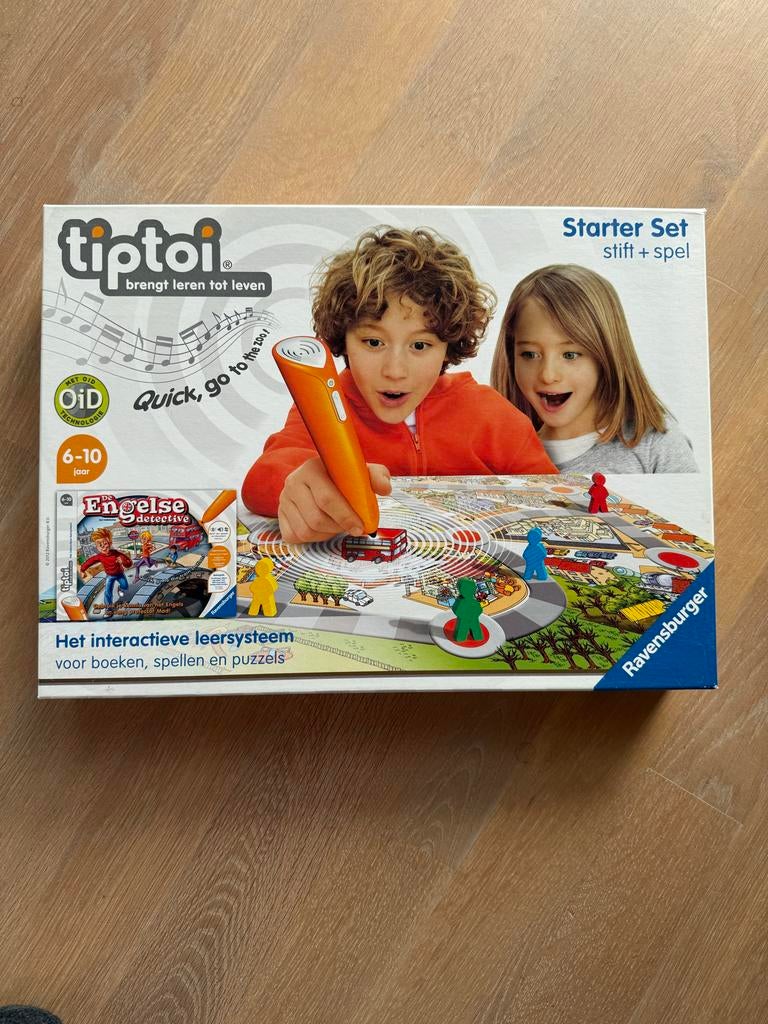 Tiptoi Engelse Detective Starter Set Ravensburger, Een of twee spelers, Ophalen of Verzenden, Zo goed als nieuw