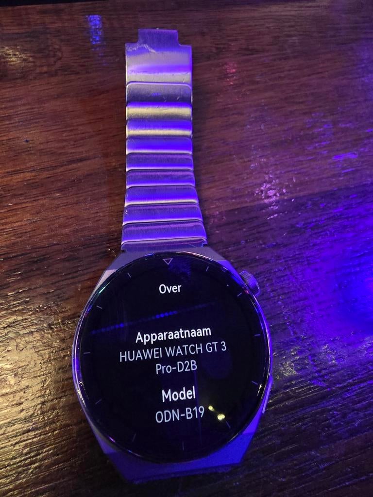 Huawei Watch GT 3 Pro-D2B, Sieraden, Tassen en Uiterlijk, Smartwatches, Ophalen, Zo goed als nieuw, Zwart, Android