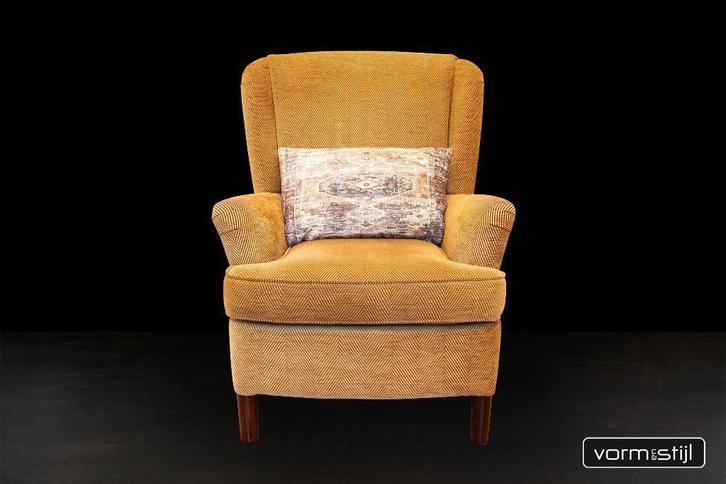 Koekoek fauteuil in Harris Tweed, visgraat, Huis en Inrichting, Fauteuils, Nieuw, Stof, 50 tot 75 cm, 75 tot 100 cm, Ophalen