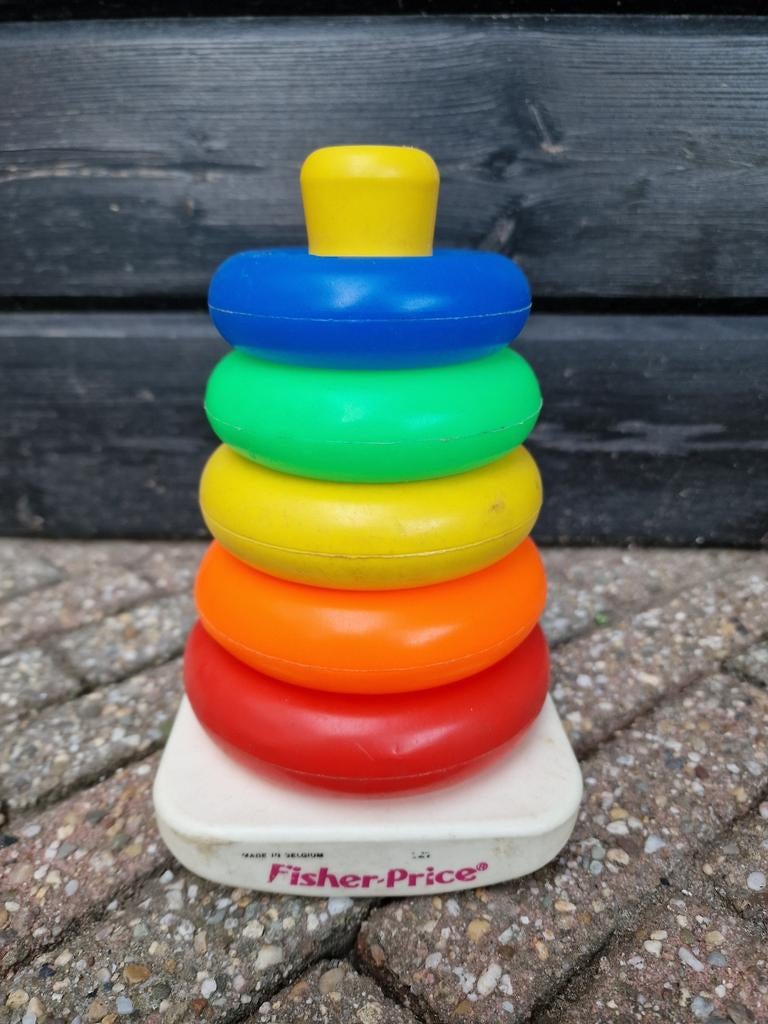 Fisher-Price Ringen Stapeltoren - Klassiek Baby Speelgoed, Ophalen of Verzenden, Gebruikt, Overige typen