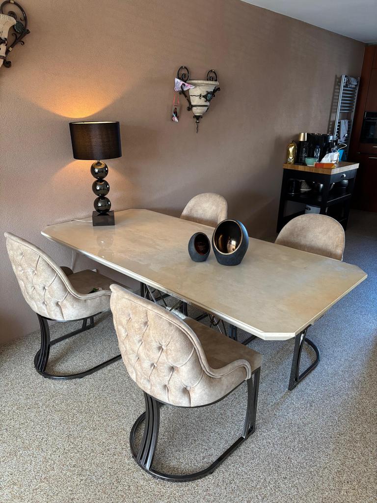 Manhattan style eetkamer, Ophalen, Gebruikt, Overige materialen, 50 tot 100 cm