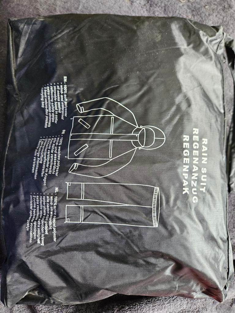 Regenpak, zwart, mt M, nieuw!, Ophalen of Verzenden, Nieuw