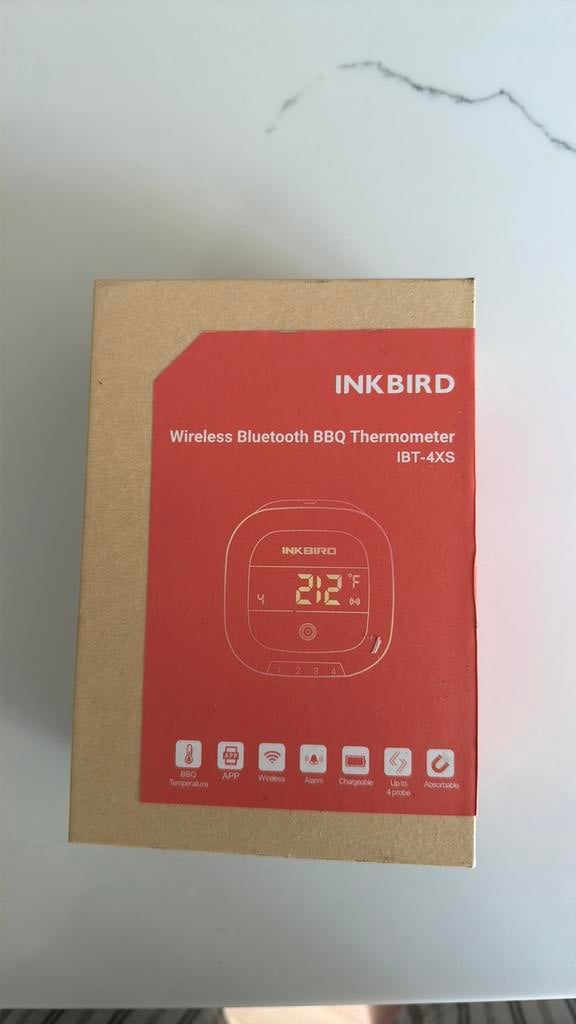 INKBIRD Bbq thermometer wireless & bluetooth, Ophalen, Zo goed als nieuw