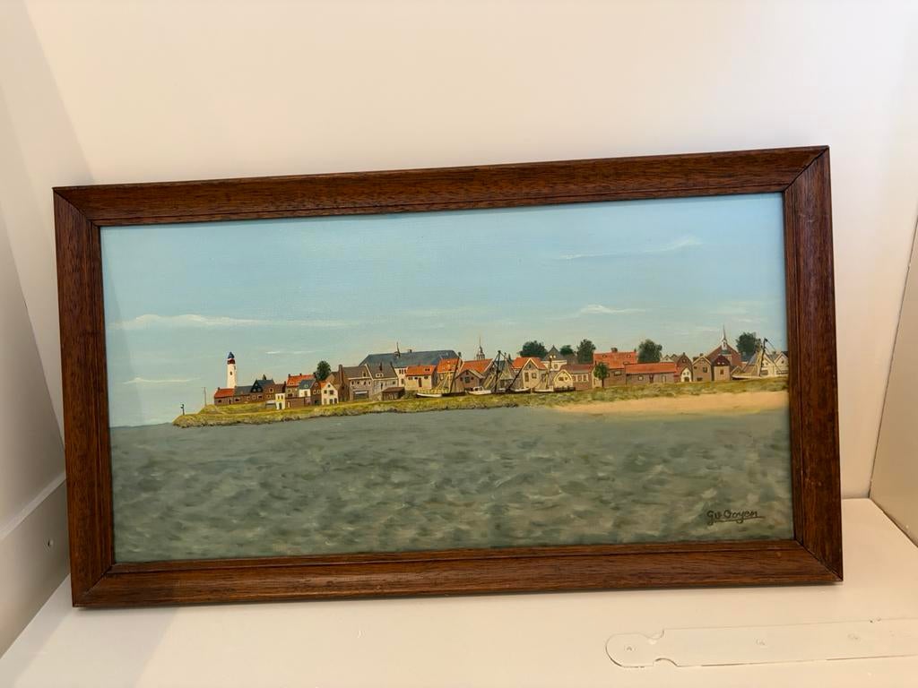 Schilderij Urk, Antiek en Kunst, Kunst | Schilderijen | Klassiek, Ophalen of Verzenden