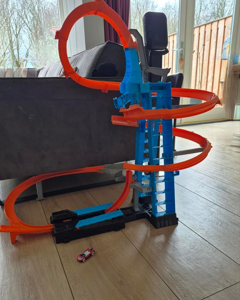 Hot Wheels Sky Crash Tower, Ophalen of Verzenden, Zo goed als nieuw