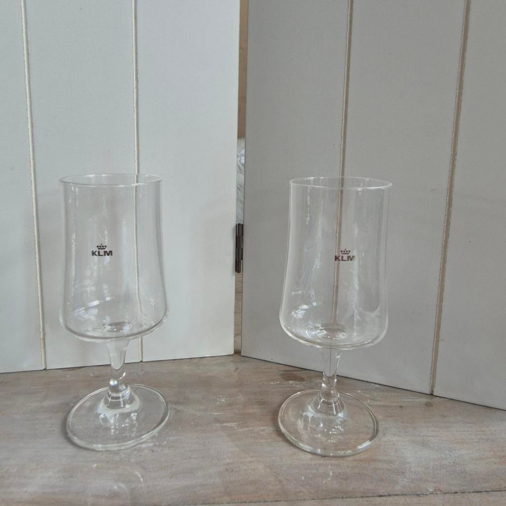 KLM Business Class Wijnglazen Marcel Wanders 2010, Ophalen of Verzenden, Zo goed als nieuw