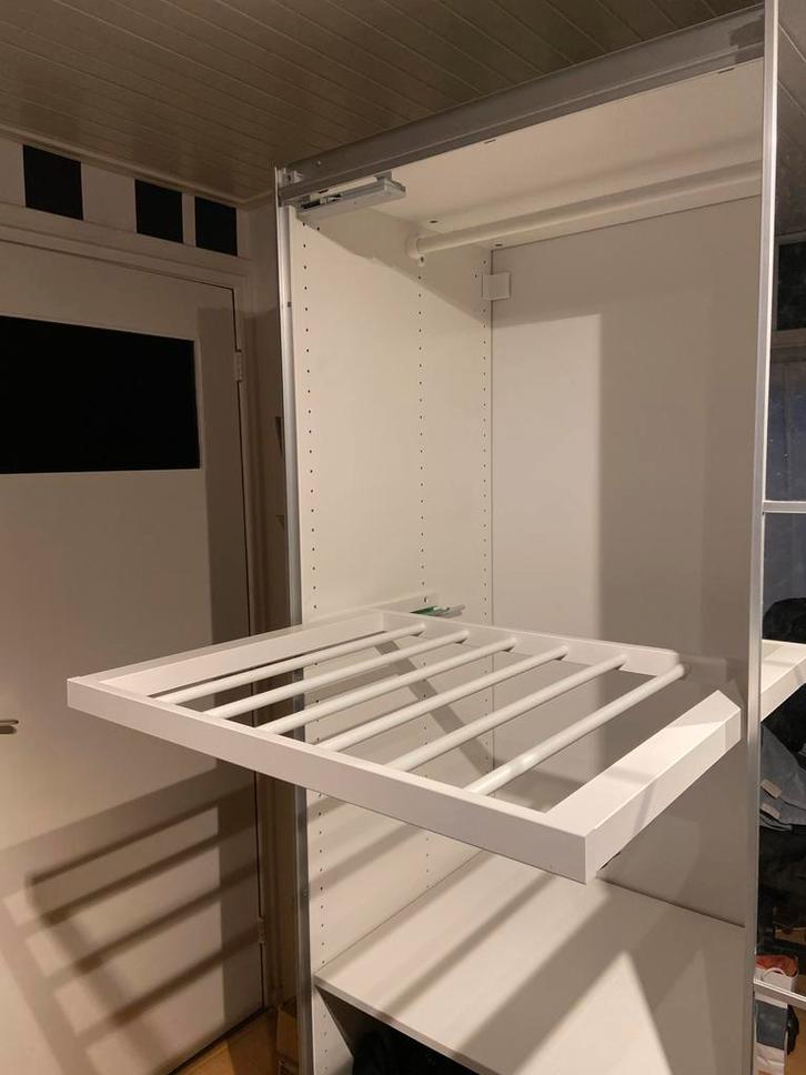 IKEA Komplement Broekhanger PAX kast 75x58cm wit, Kleding | Dames, Kledinghangers, Zo goed als nieuw, Hout, Ophalen