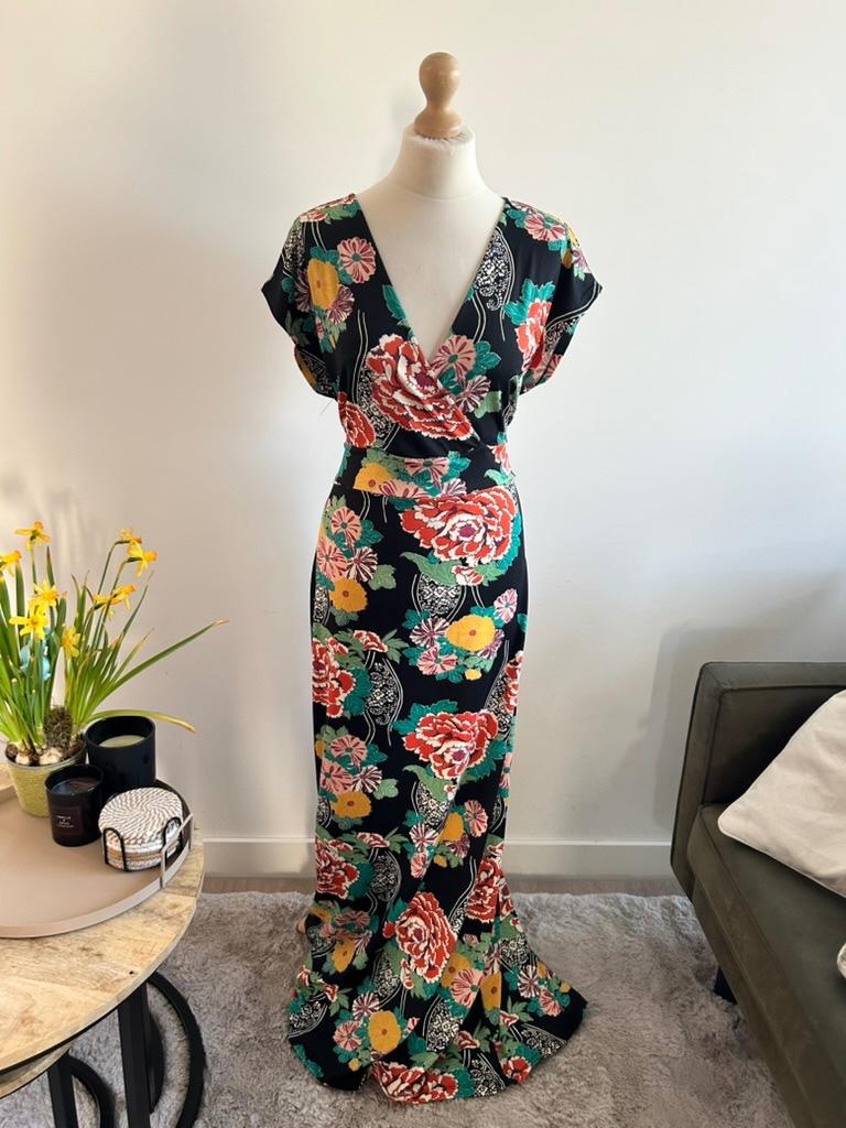 King Louie maat XXL prachtige maxi jurk 3209, Maat 46/48 (XL) of groter, Ophalen of Verzenden, Zo goed als nieuw, King Louie