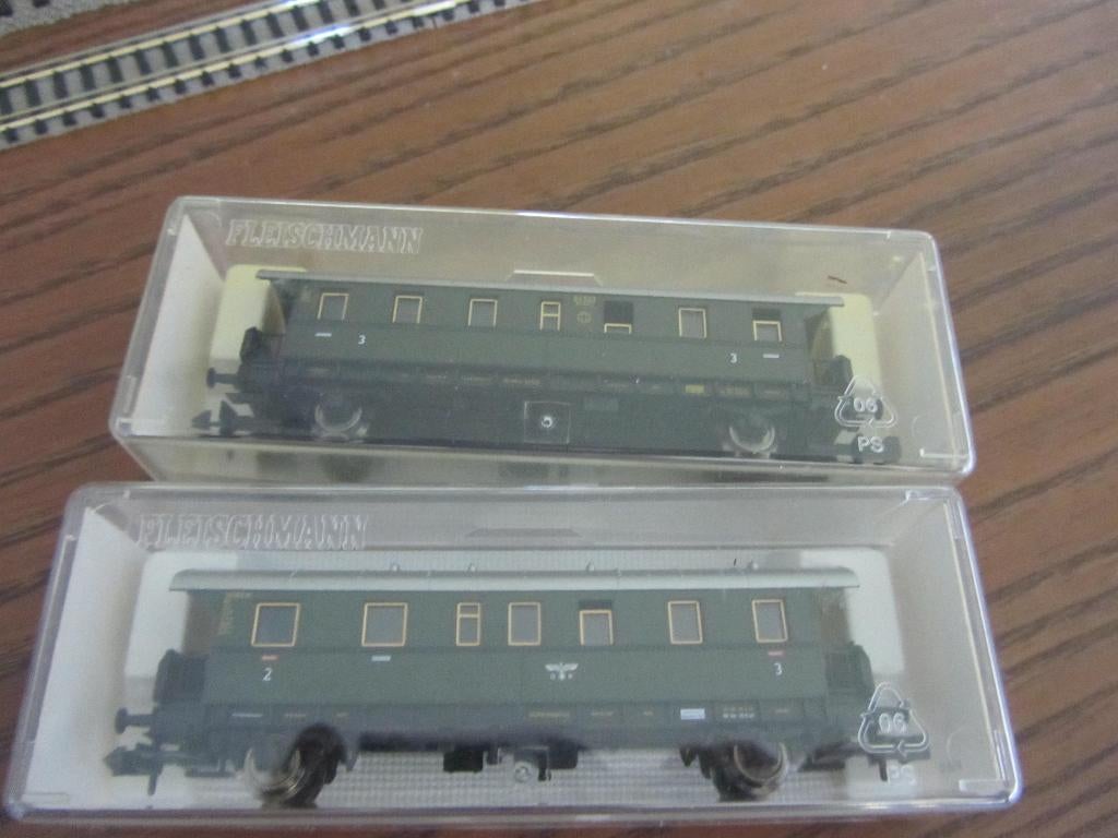 fleischmann N spoor personenrijtuien 2, Hobby en Vrije tijd, Modeltreinen | N-Spoor, Gebruikt, Gelijkstroom, Fleischmann, Wagon
