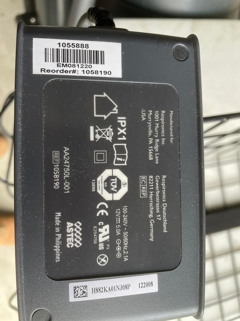 Adapter 220V naar 12V 5A - Astec AA24750L-001, Ophalen of Verzenden, Gebruikt