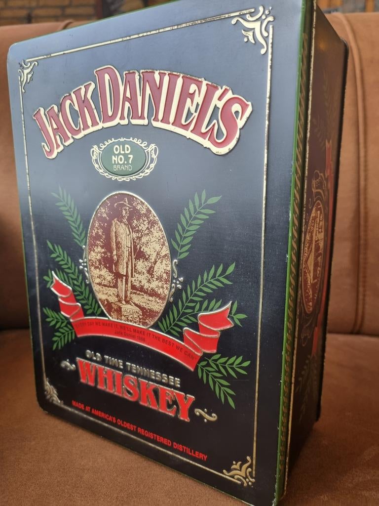 Jack Daniel's Whiskey Blikken Doos - Vintage Look, Verzamelen, Blikken, Ophalen of Verzenden, Gebruikt, Overige, Overige merken