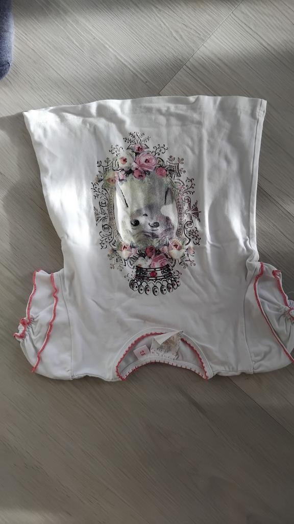 Shirtje engeltje met strass Mini-pi-com 116, Kinderen en Baby's, Kinderkleding | Maat 116, Ophalen of Verzenden, Meisje, Shirt of Longsleeve