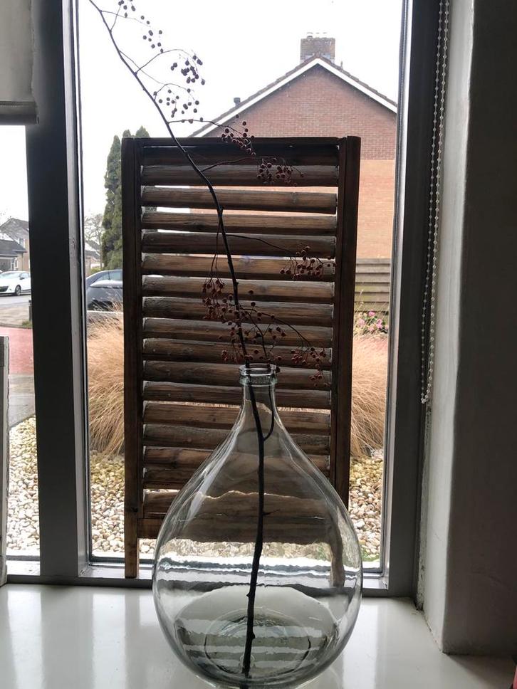 Houten shutter - Raamdecoratie, Huis en Inrichting, Woonaccessoires | Overige, Gebruikt, Hout, Brocante, Ophalen of Verzenden