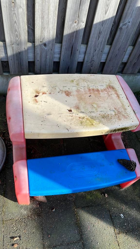 Picknick tafel, Ophalen, Zo goed als nieuw, Rechthoekig, Hout