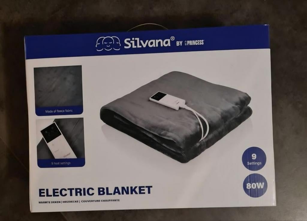 Silvana Princess electric blanket nieuw. Nieuwprijs 65 euro., Huis en Inrichting, Woonaccessoires | Plaids en Woondekens, Ophalen of Verzenden