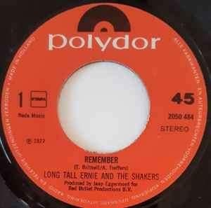 Long Tall Ernie And The Shakers ‎– Remember single, Cd's en Dvd's, Gebruikt, 7 inch, Single, Ophalen of Verzenden