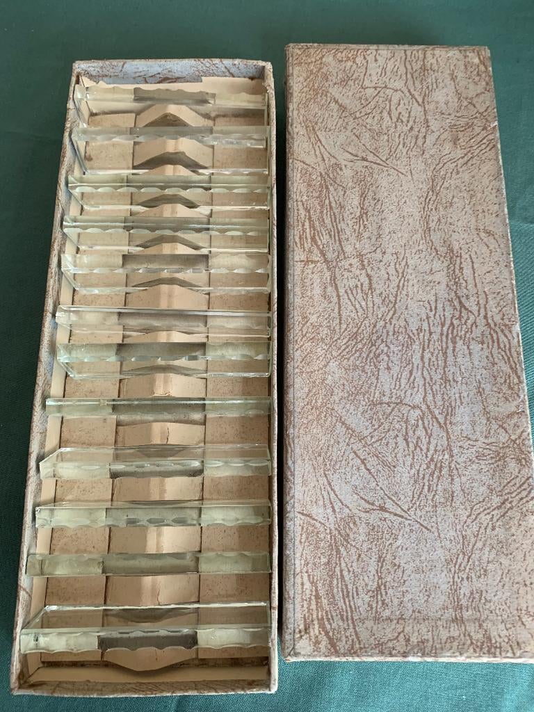 Doos met mooie en gave messenleggers 12 stuks, Antiek en Kunst, Ophalen of Verzenden