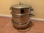 Hackman sapextractor stoompan, Huis en Inrichting, Ophalen, Gebruikt, Rvs, Kookpan of Snelkookpan