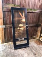 Hardhouten voordeur met dubbelglas, Gebruikt, 80 tot 100 cm, Ophalen of Verzenden, Buitendeur