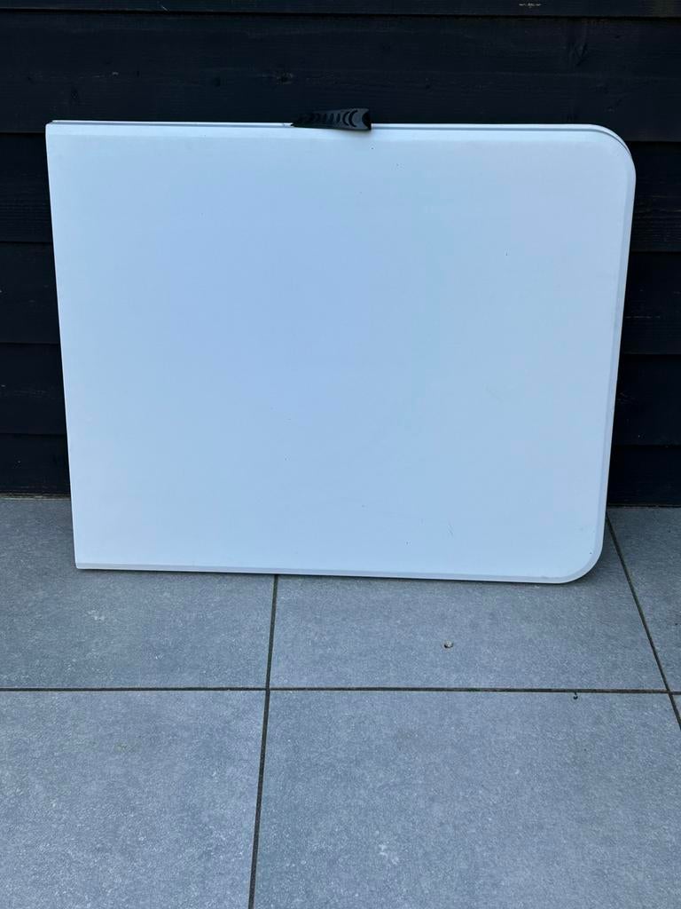 Inklapbare tafel, Tuin en Terras, Ophalen of Verzenden, Zo goed als nieuw, Rechthoekig, Aluminium