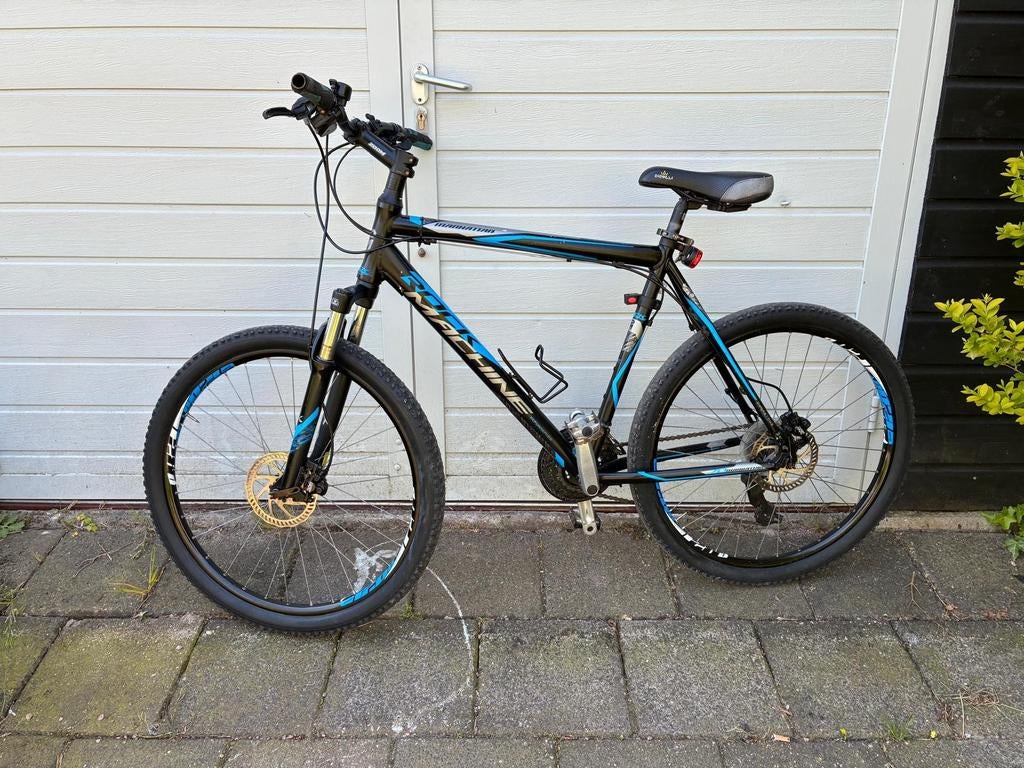Rock Machine Mountainbike - Zwart/Blauw, Ophalen of Verzenden, Gebruikt, Overige merken