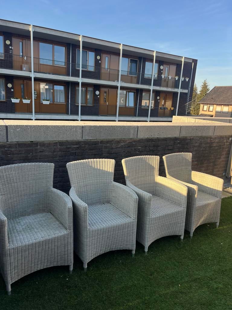 4x Pure Collection tuin Stoelen, Ophalen, Gebruikt, Wicker